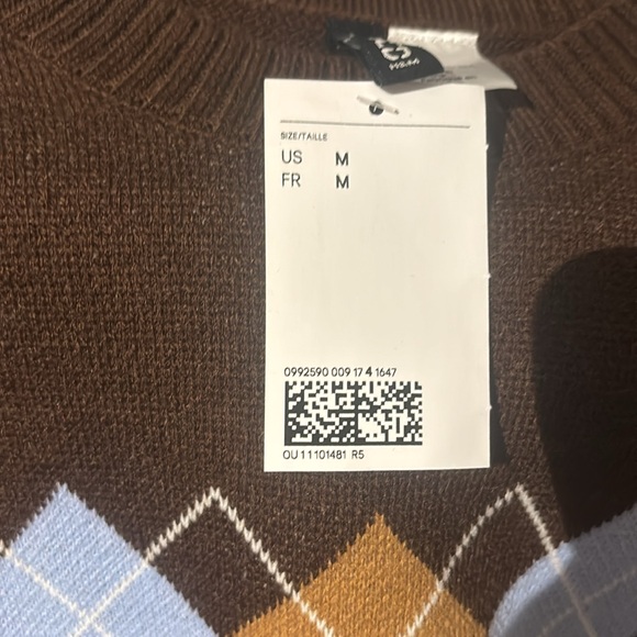 NWT brown sweater vest - Picture 2 of 2